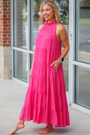 Rose Frilled Maxi Florida Girl Fashion Boutique