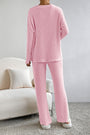 Light Pink Ribbed 2 Piece Set Florida Girl Fashion Boutique