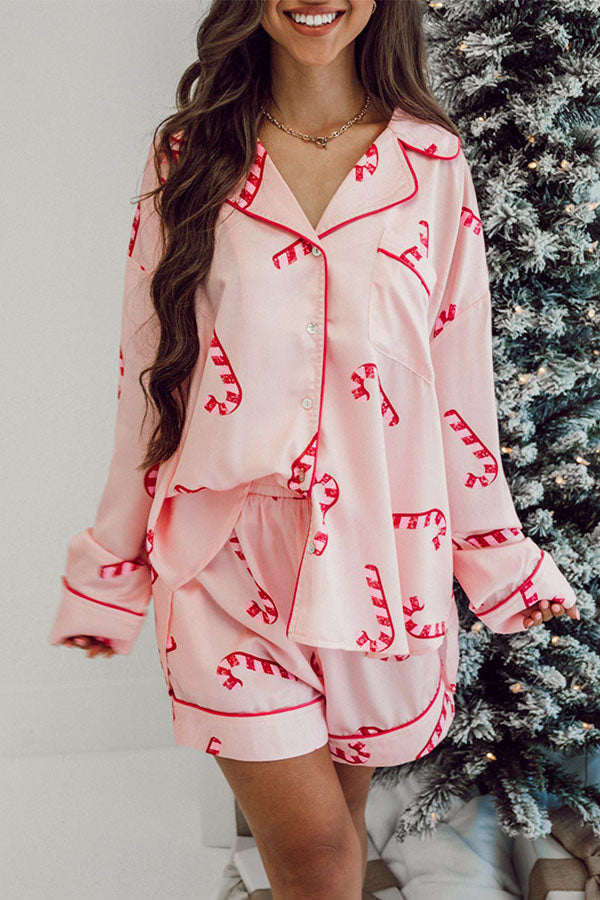 Candy Cane Pajama Set Florida Girl Fashion Boutique