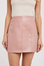 Vegan Leather Mini Skirt Bluivy