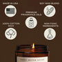 Hot Cocoa and Peppermint 9 oz Soy Candle Sweet Water Decor