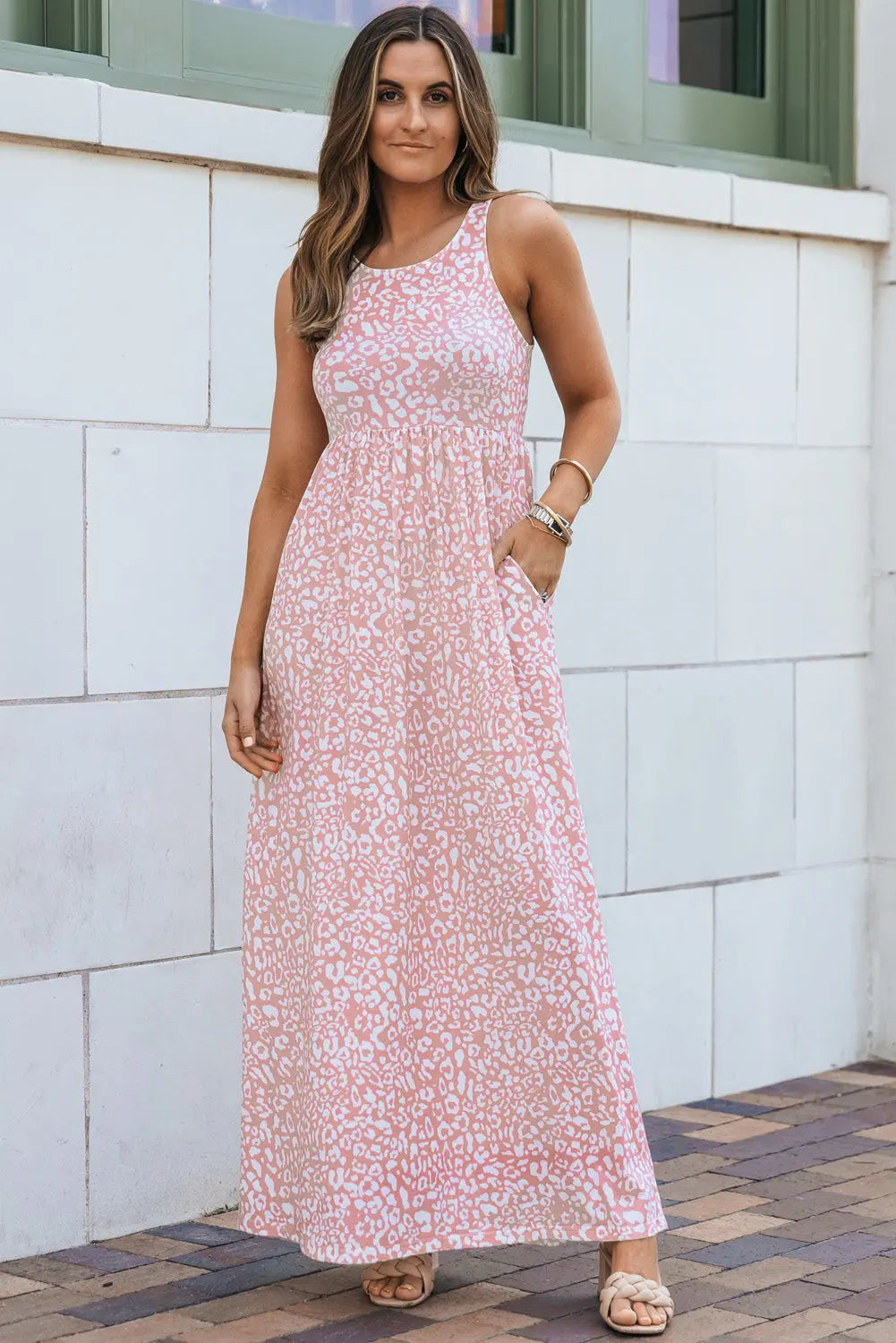 Pink Leopard Sleeveless Maxi Florida Girl Fashion Boutique