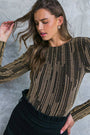 Black and Gold Bodysuit FLYING TOMATO
