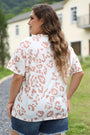 White Leopard V Neck Florida Girl Fashion Boutique
