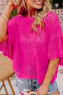 Knit Scallop Sleeve Top Florida Girl Fashion Boutique