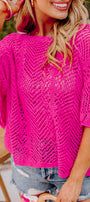 Knit Scallop Sleeve Top Florida Girl Fashion Boutique