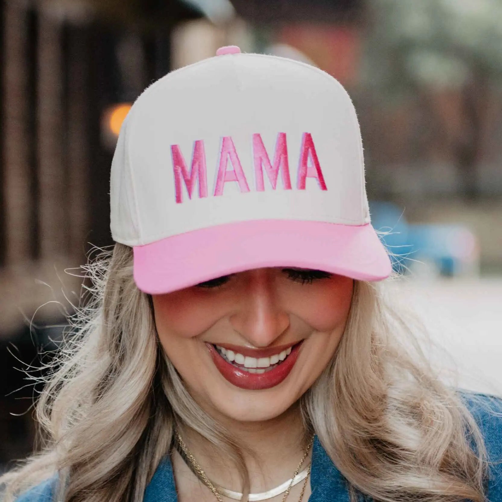 MAMA Mother's Day Two-Toned Vintage Hat Katydid