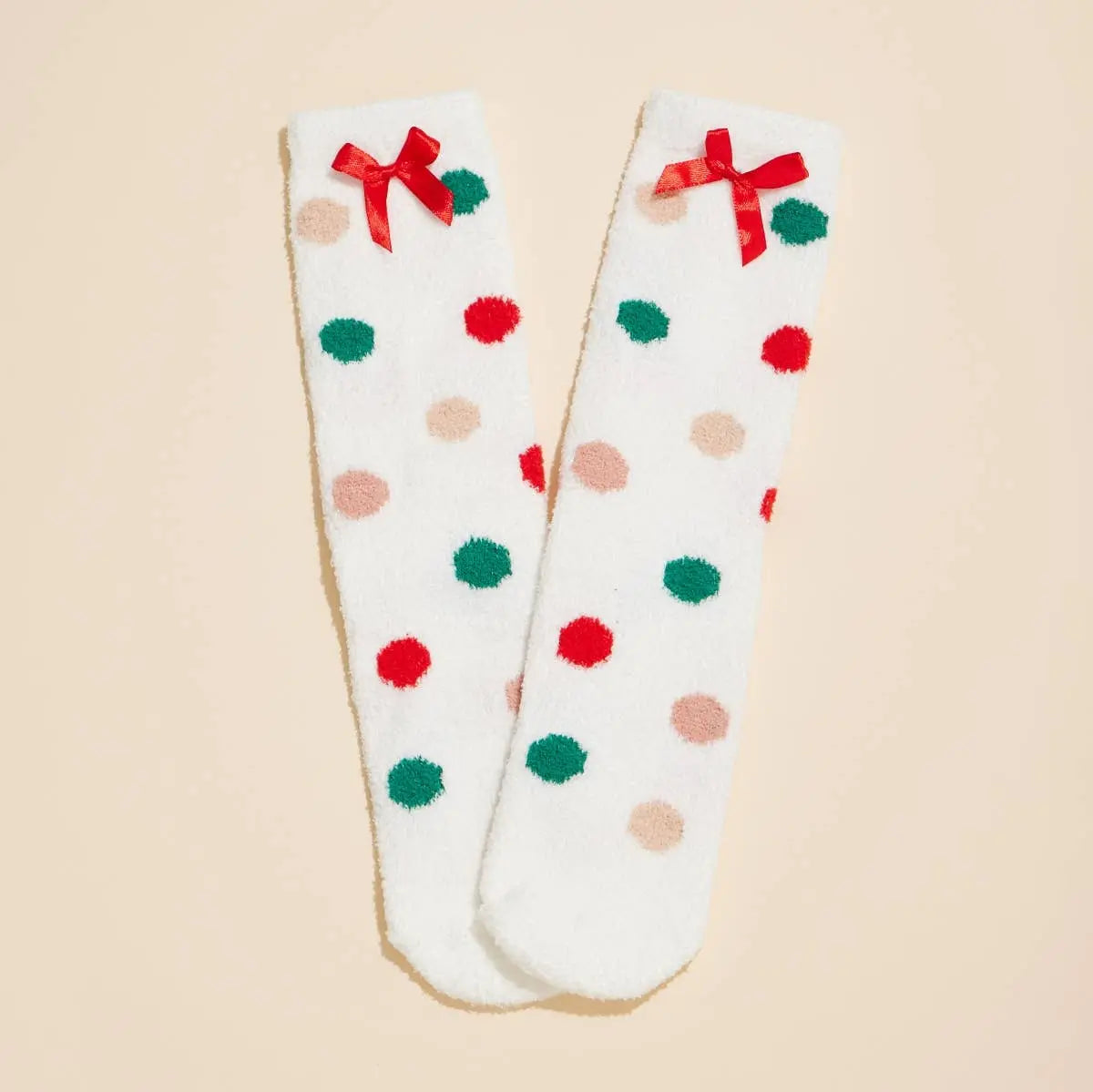 Christmas Fuzzy Socks Assorted Pack of 4 Frem