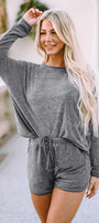Long Sleeve and Shorts Lounge Set Florida Girl Fashion Boutique
