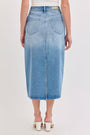 Cello High Rise Midi Skirt with Curved Cutout Cello Jeans