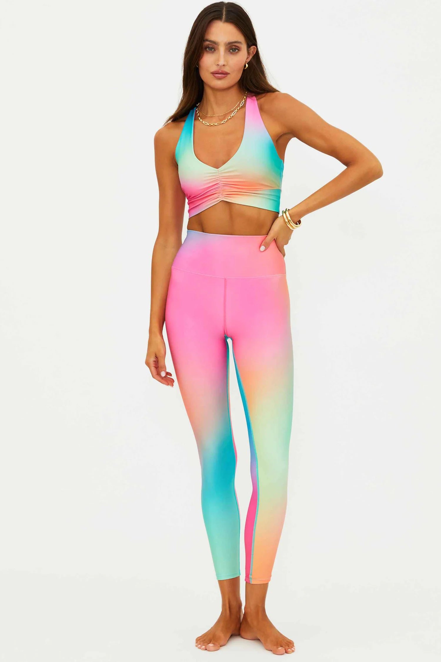 Beach Riot Piper Legging Strawberry Sunset Ombre