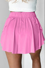 Drawstring High Waist Lined Tennis Skort Florida Girl Fashion Boutique