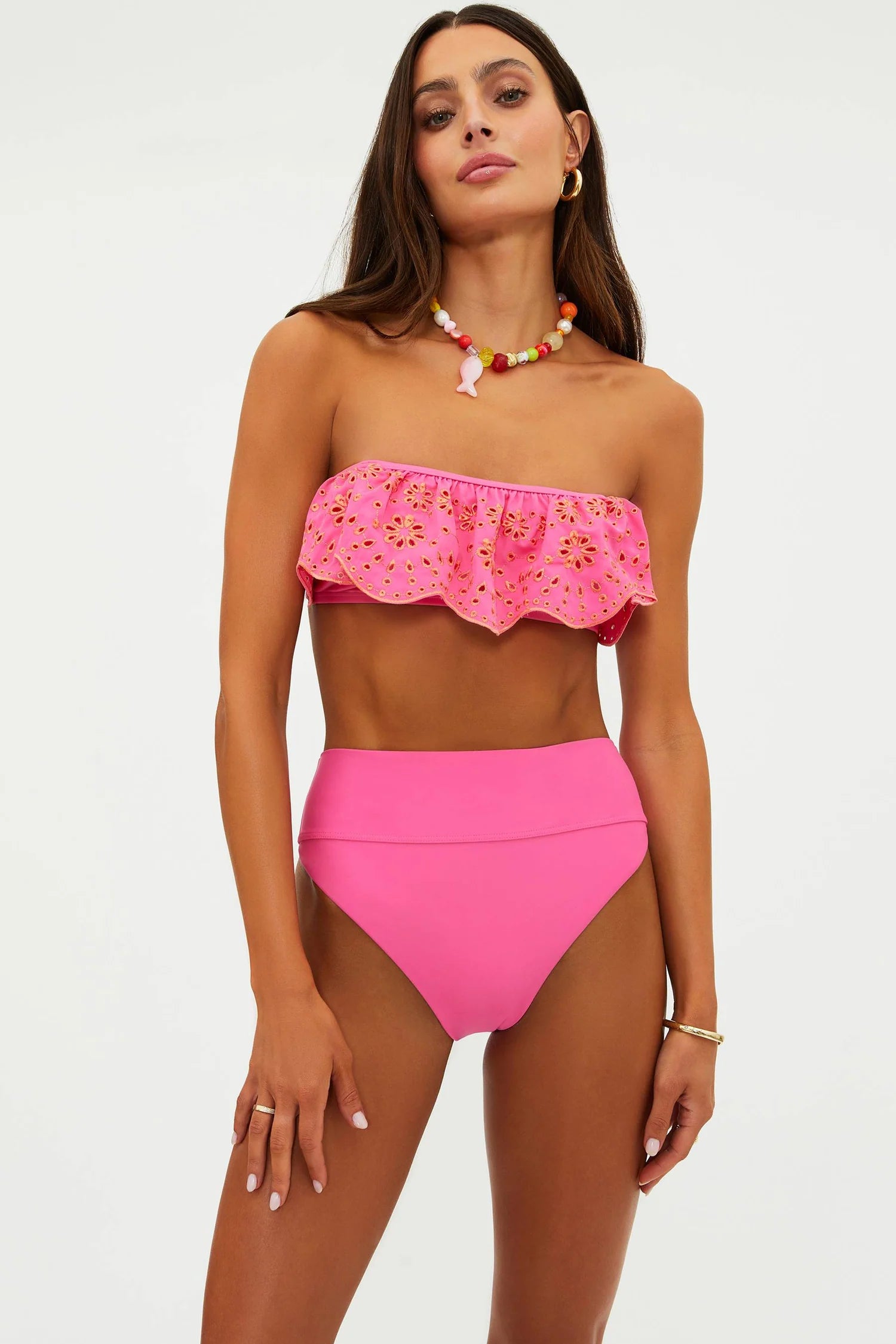 Beach Riot Highway Bottom Strawberry Eyelet