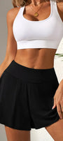 Black High Waist Wide Leg Swim Bottom Florida Girl Fashion Boutique