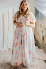 White Floral Maxi Florida Girl Fashion Boutique