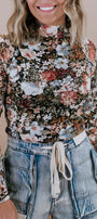 Boho Floral Mesh Top Florida Girl Fashion Boutique