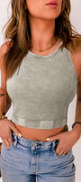 Mineral Wash Racerback Tank Florida Girl Fashion Boutique