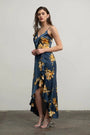 Teal Floral Wrap Dress Florida Girl Fashion Boutique