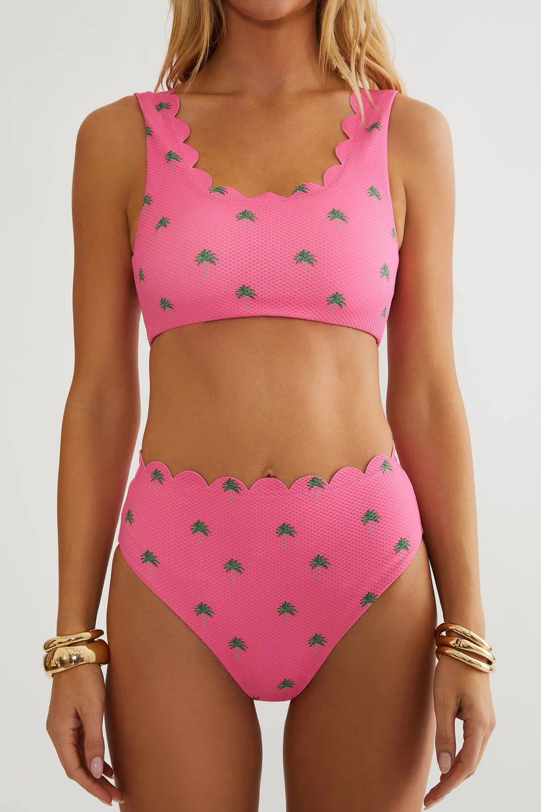 Beach Riot Nessa Bottom Flamingo Fronds Waffle