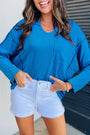 Ribbed Knit V Neck Florida Girl Fashion Boutique