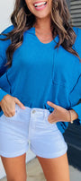 Ribbed Knit V Neck Florida Girl Fashion Boutique