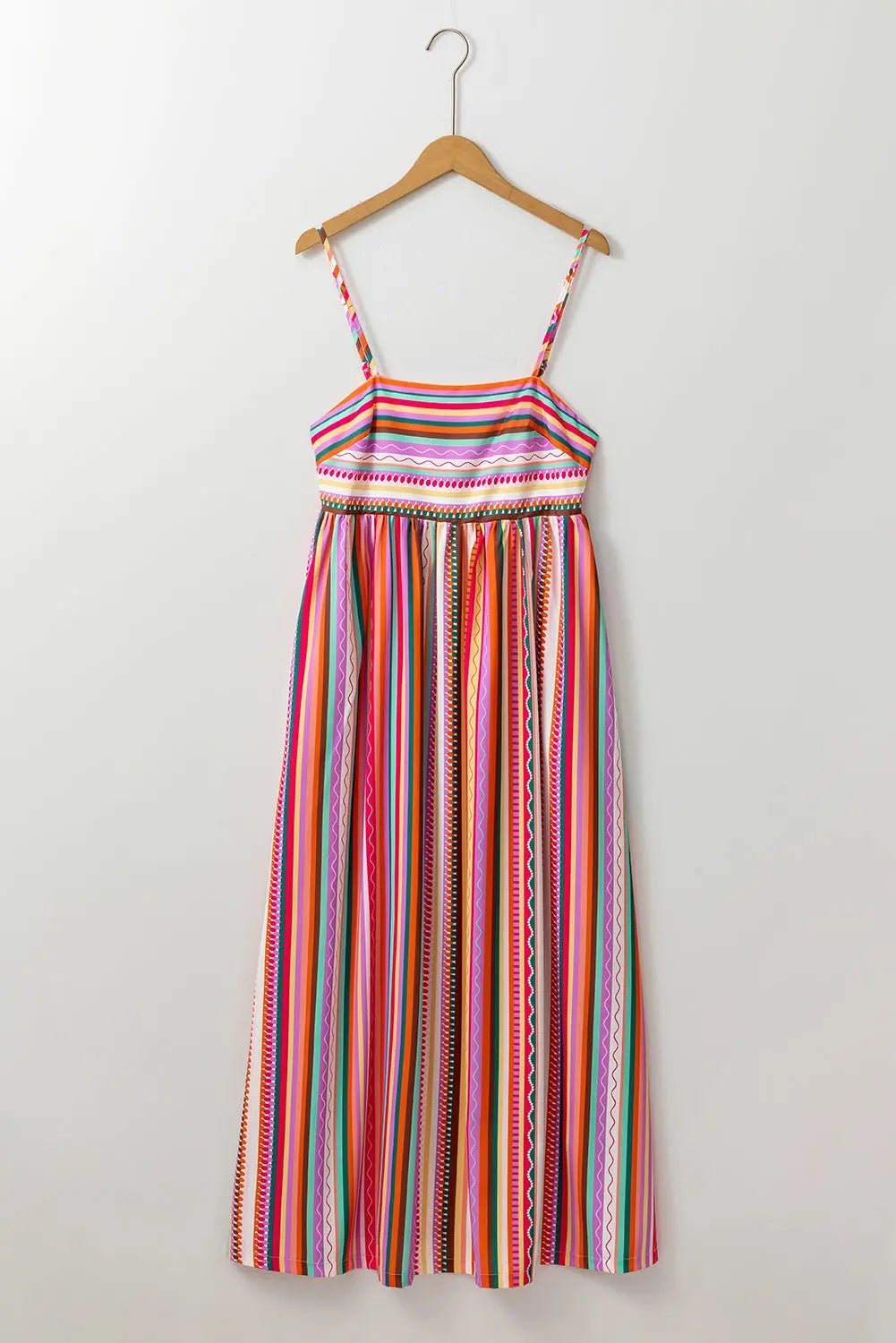 Striped Smocked Back Boho Maxi Dress Florida Girl Fashion Boutique