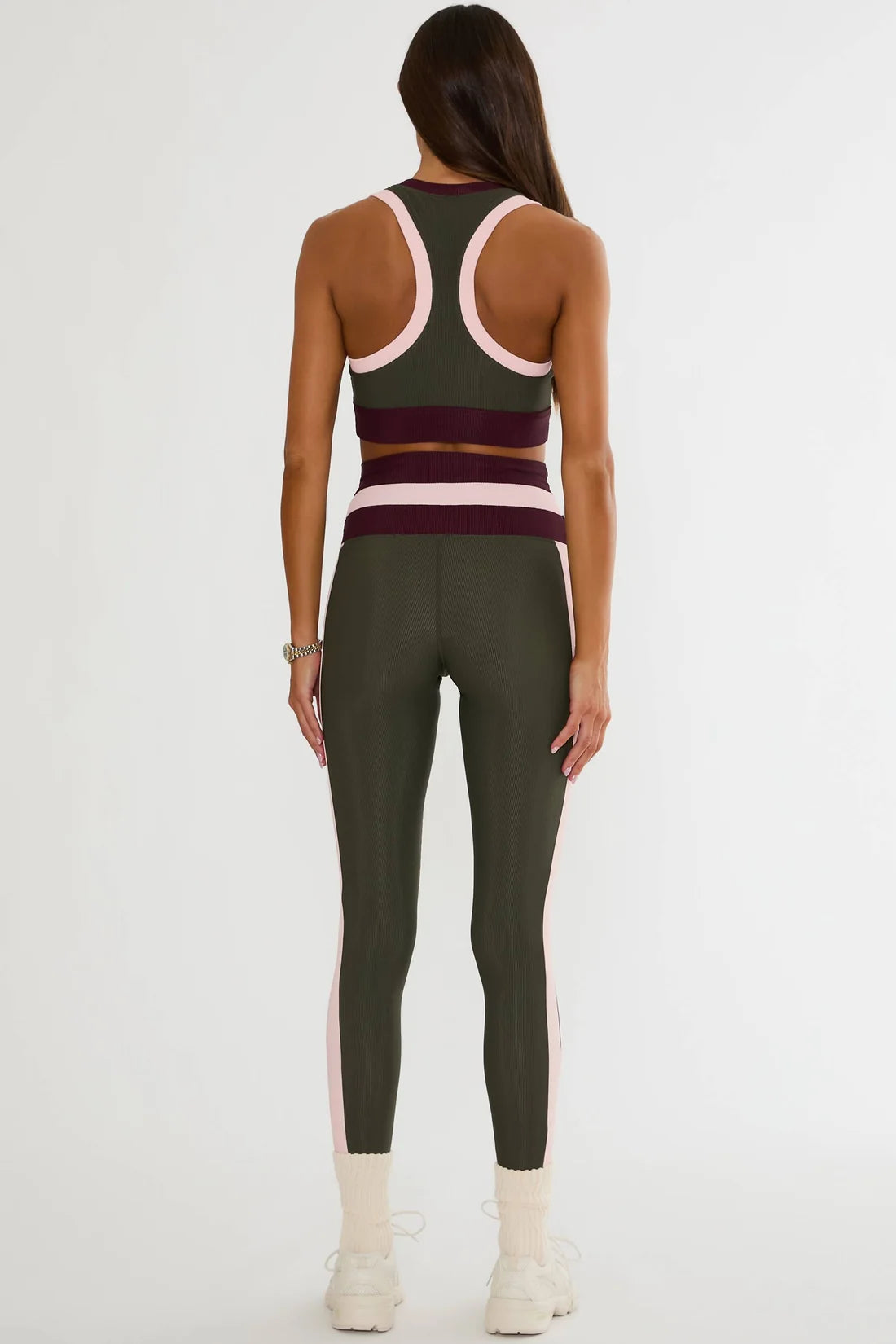 Beach Riot Mariella Legging Wild Berry Colorblock