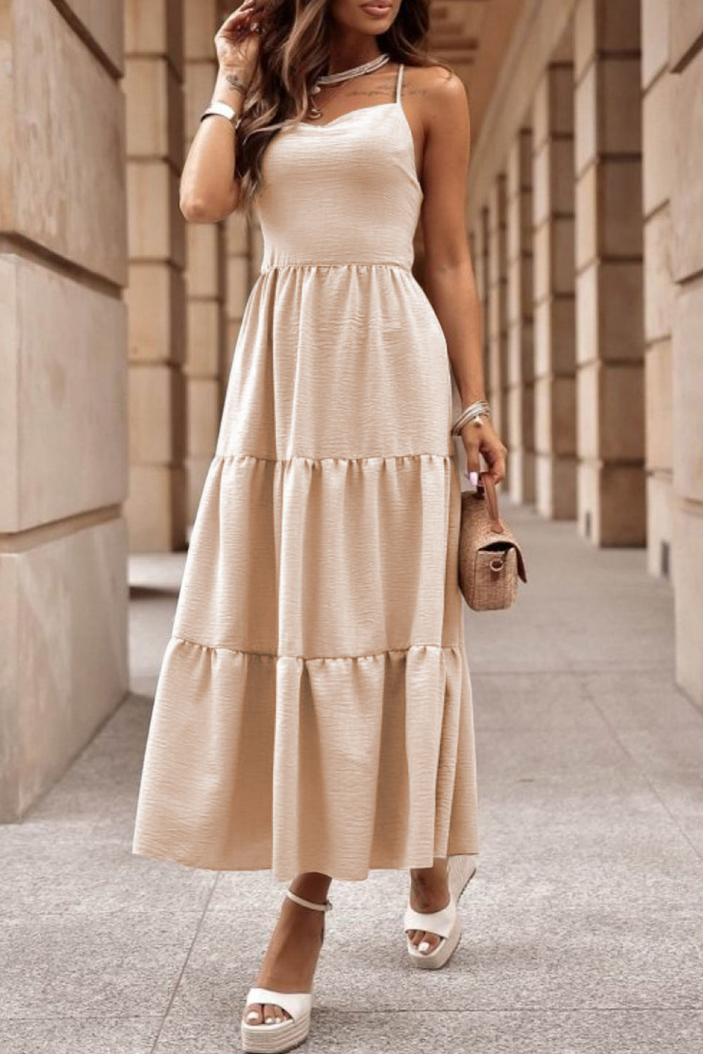 Crossover Tiered Maxi Florida Girl Fashion Boutique