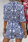 Blue Mandela Romper Florida Girl Fashion Boutique