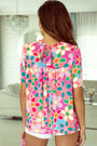 Boho Flower Puff Sleeve Top Florida Girl Fashion Boutique