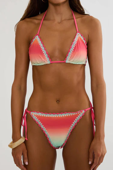 Beach Riot Winona Top Guava Jelly Crochet