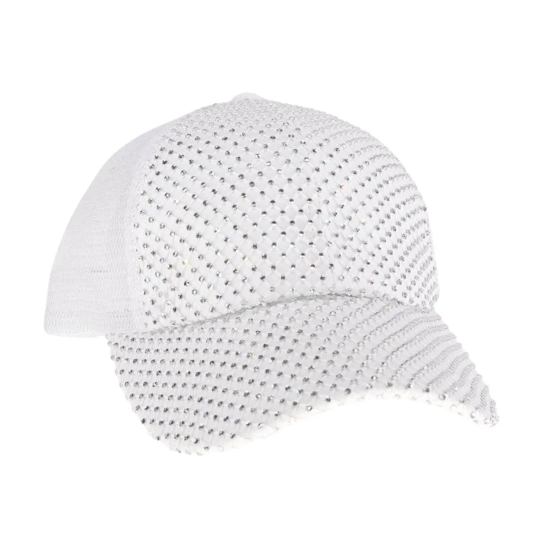 Rhinestone Adorned Ball Cap C.C Beanie