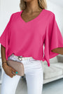 Rose Bell Sleeve Blouse Florida Girl Fashion Boutique