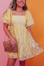 Boho Flower Mini Dress Florida Girl Fashion Boutique