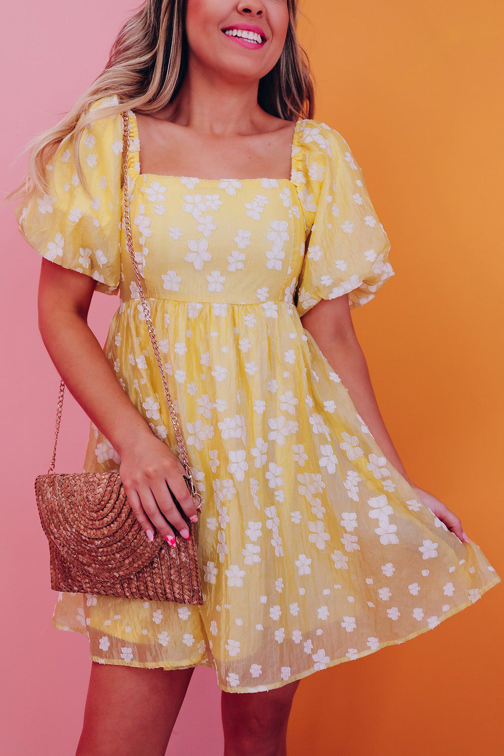 Boho Flower Mini Dress Florida Girl Fashion Boutique