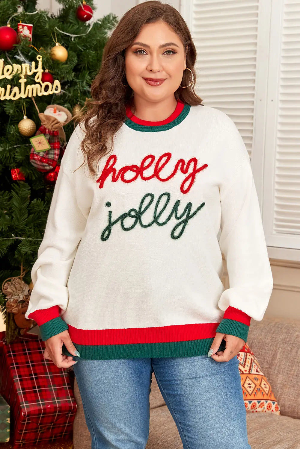 Holly Jolly Plus Sweater Florida Girl Fashion Boutique