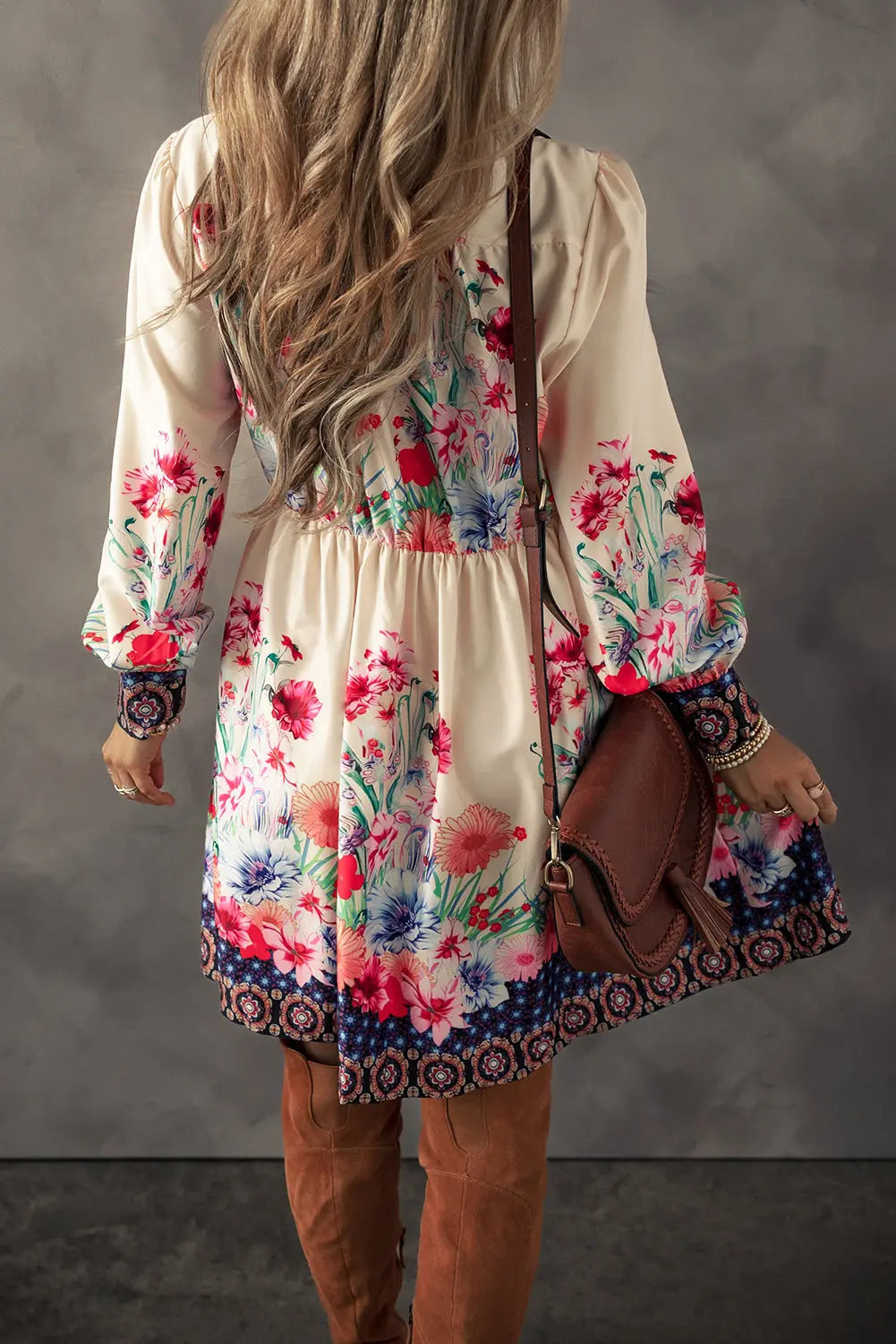 Long Sleeve Floral Button Dress Florida Girl Fashion Boutique