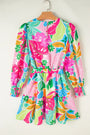 Botanical Bubble Sleeve Dress Florida Girl Fashion Boutique