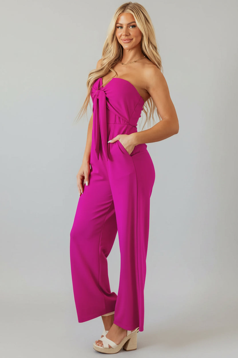 Bowknot Strapless Jumpsuit Florida Girl Fashion Boutique