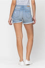 Cello Mid Rise Cut Off Denim Short Light Florida Girl Fashion Boutique