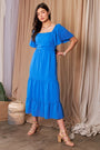 Blue Tiered Maxi Florida Girl Fashion Boutique