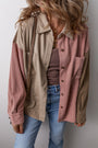 Colorblock Corduroy Shacket Florida Girl Fashion Boutique