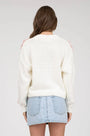 Bow Detailed Cropped Cardi Blu Pepper