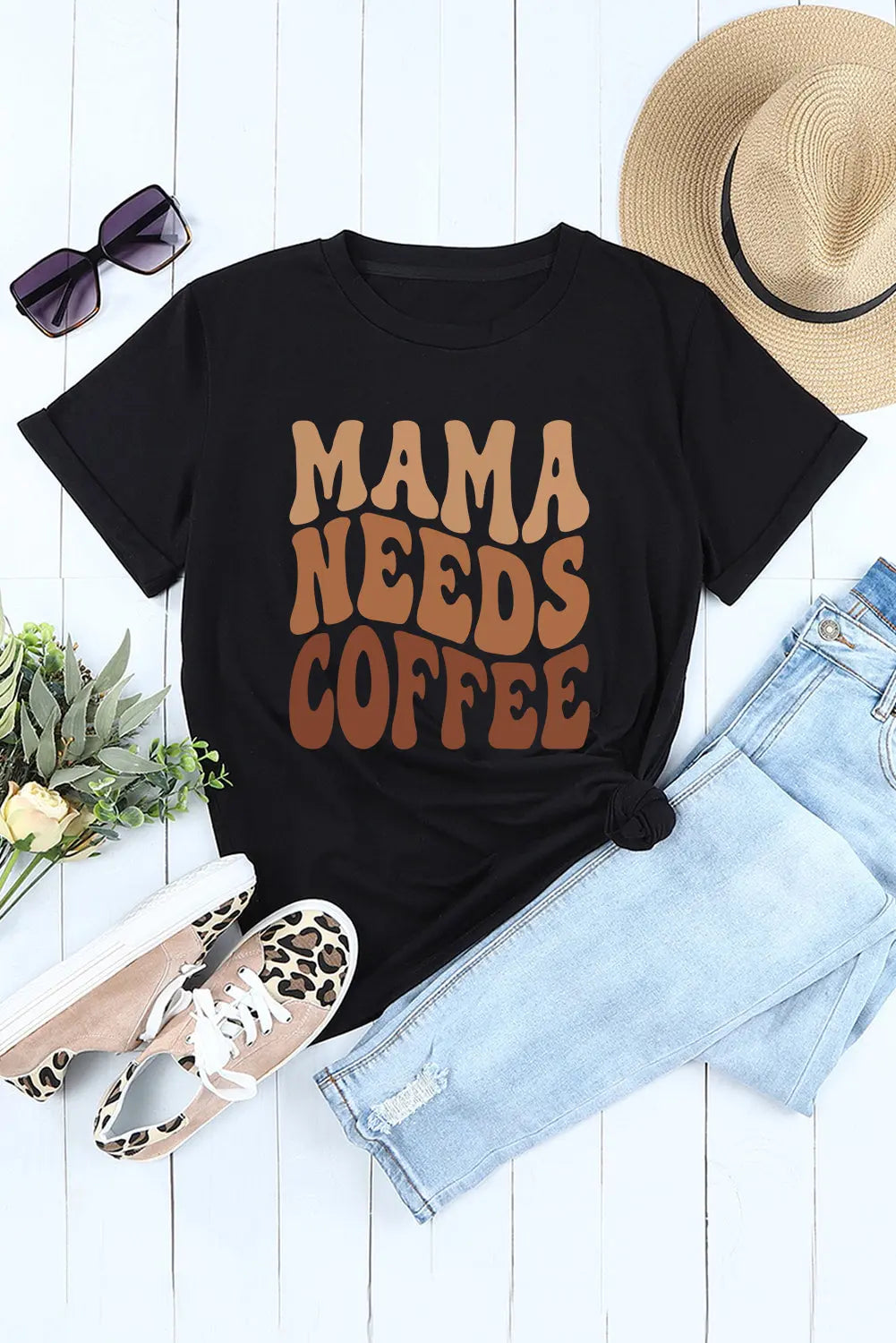 MAMA NEEDS COFFEE Graphic T Shirt Florida Girl Fashion Boutique
