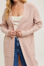 Blush Open Front Cardi Bluivy