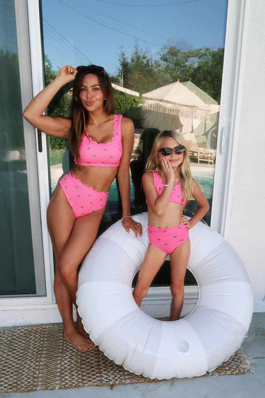 Beach Riot Nessa Bottom Flamingo Fronds Waffle