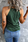 Green Halter Tank Florida Girl Fashion Boutique
