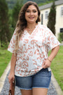 White Leopard V Neck Florida Girl Fashion Boutique