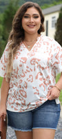White Leopard V Neck Florida Girl Fashion Boutique