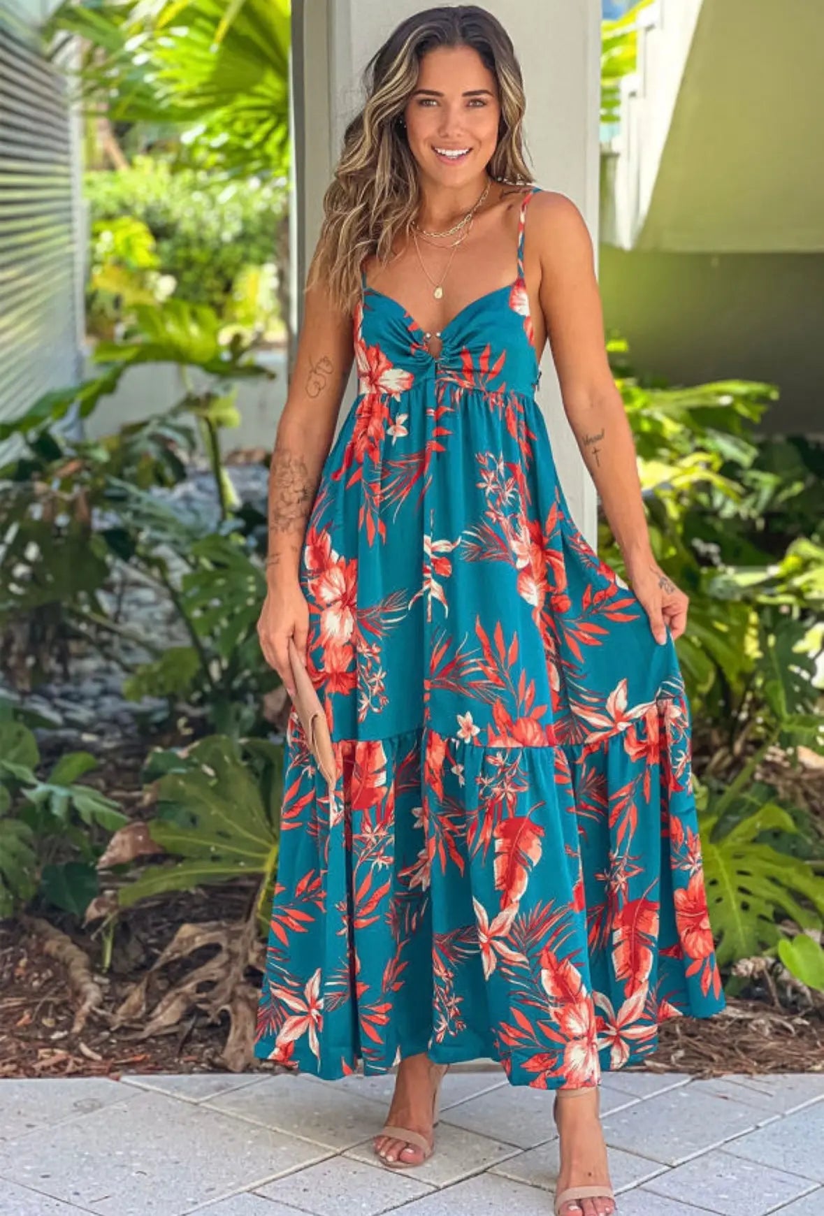 Tropical Maxi Dress Florida Girl Fashion Boutique